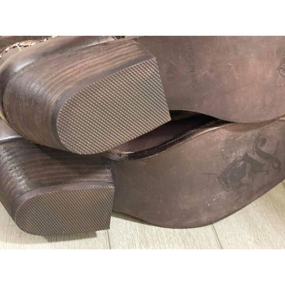 Free People Jaxon Studded Western Boots Size 38.5 - Picture 6 of 6